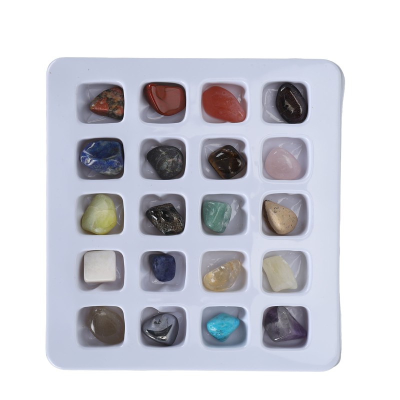 20pcs Rock Stone Colletction Kit for Boys Girls Exquisite Science