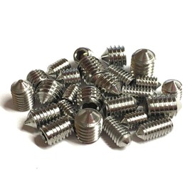 Pack of 6 M5 x 10 Taper Tips A2 St DIN 914