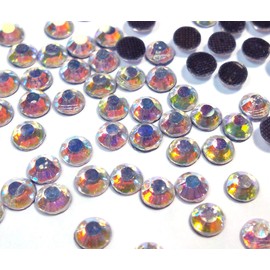 Perlin Hotfix 5 mm Flatback Back Rhinestones SS20 1440 Pieces Glass Stones Round Crystal Gemstones 4.4 ~ 5 mm, Glass