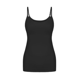 EUYZOU Women Tummy Control Shapewear Tank Top Seamless Compression Tank Tops Body Shaper Camisole, Black S