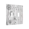 Dandelion 2 Gang Light Switch Cover Double Toggle Wall Plate