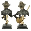 Deco 79 Polystone Musician Decorative Sculpture Home Decor Statues, Set