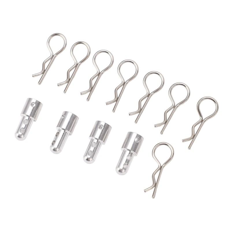 4Pcs RC Body Post Mount Stable High Strength Silver Rugged