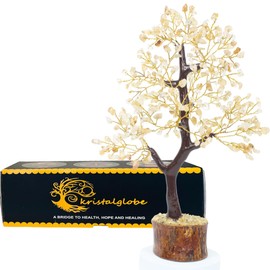 Citrine Tree, Tree of Life, Crystal Tree, Feng Shui Tree, Positive Energy Tree, Meditation Gift, Crystals and Stones, Spiritual Items, 300 Bead (Citrine- Yellow)