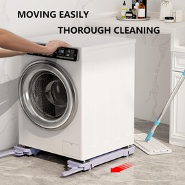 TALIPKOT Heavy Duty Appliance Lifter Roller, Universal Moving Base Dolly Stand for Washer, Dryer, Fridge, Furniture Slider with Hidden Wheels,Max Load 660lbs, Black