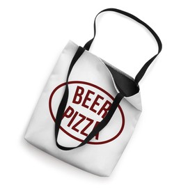 BEER PIZZA - Cool Funny Kpop Junk Food Humor Logo Statement Tote Bag