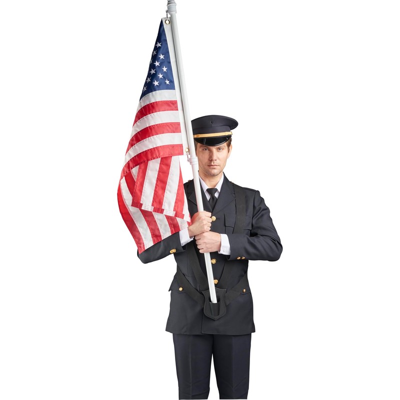 JAY-PEE Double Strap Honor Guard Parade Flag Carrier Sling Carrying