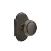 Emtek Passage Set, Style 8 Rosette, Norwich Knob, Oil Rubbed