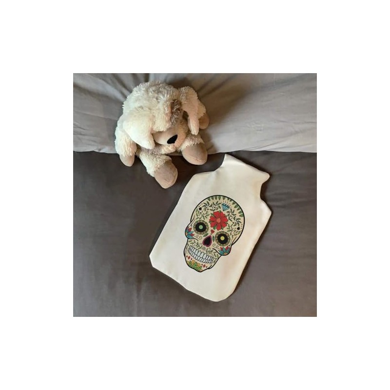 'Coloured Skull' Hot Water Bottle Cover (HW00038054)