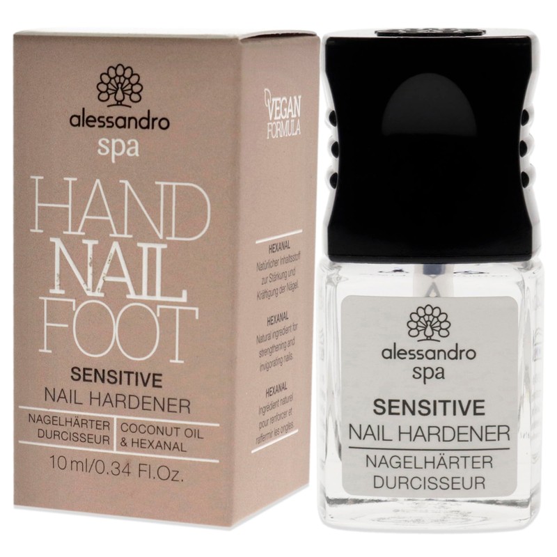 alessandro Spa Sensitive Nail Hardener - Formaldehyde-free nail hardener strengthens