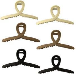 MaryLavender Hair Claw Clips Non-Slip Large Claw Hair Clips for Women and Girls, Strong Hold Banana Hair Clips Jaw Clips for women 6 pcs