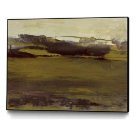 Giant Art Canvas  24x18 Milieu III Framed in Green