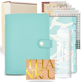 Bossy Girl Journey - Planner Binder A5 6 Ring Refillable, Undated Monthly & Weekly Hourly Planner with Time Slots, goal planner to Improve Productivity & Hit goals