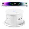ANNQUAN 4.75" Pop Up Outlet with 65W USB-C,15W Wireless Charger,4