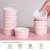 8 Oz Ceramic Ramekins Set of 8, Porcelain Creme Brulee