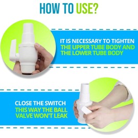 Generic 2 Way Ball Valve, 1.5-1.25 Inch 2 Way Ball Valve Replacement for Pool Filter Skimmer Maximum 50psi Pressure Rating Pool Valve