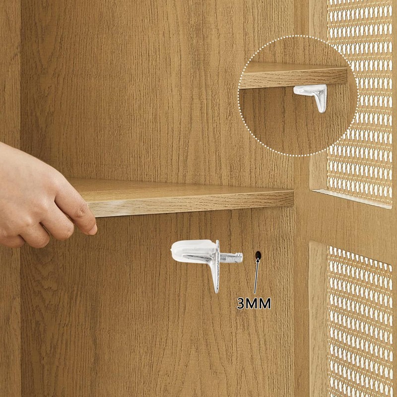 Wisebom Shelf Brackets Supports Shelf Support Pin, Pack of 20