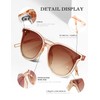 Sunglasses for Women, Womens Sunglasses Trendy with Big Round Frame
