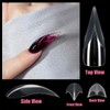 Eagle Claw Nail Extension Tips 140 Pcs Pre-Shaped PP Gel