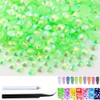 10000pcs 4mm Light greenABbedazzling gem Flatback Rhinestones Bulk Colorful Rhinestones