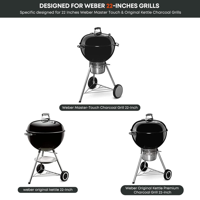 Stanbroil Grill Side Table for 22 Inch Weber Master-Touch &