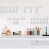 Barydat 8 Pcs Acrylic Champagne Wall Holder Clear Wine Glass