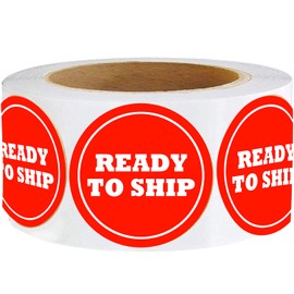 500 Pcs Ready to Ship Stickers for Package Shiping,Mailing Sticker Labels for Small Business,2 Inches(Roll)