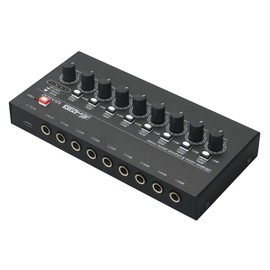 ZENWORYS MIX800 8 Channel Ultra Low Noise Stereo Line Mixer Mini Professional Sound Mixer Audios Mixer