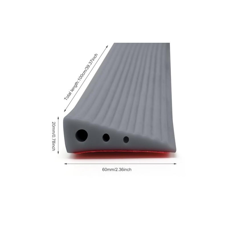 Threshold catch, 100x6x2 cm Threshold collection Suction robot, threshold shelter