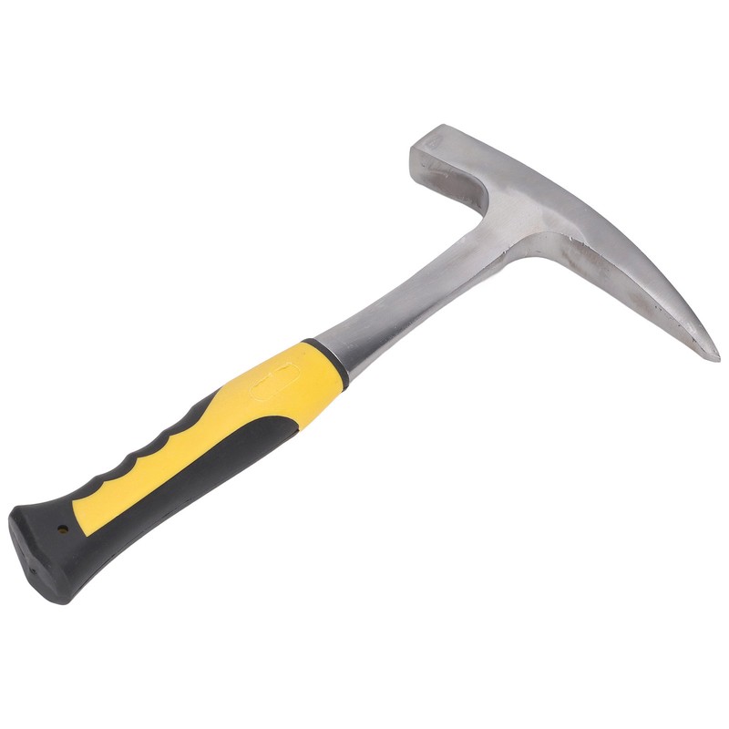 Brick Hammer Rubber Handle Impact Resistant Geological Pointed Head Duckbill