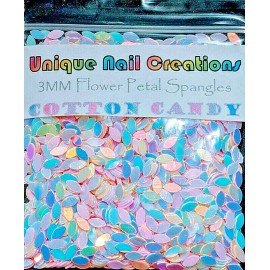 Unique Nail Creations FLOWER PETAL Spangle~YOU CHOOSE~Nail•Ac - COTTON CANDY