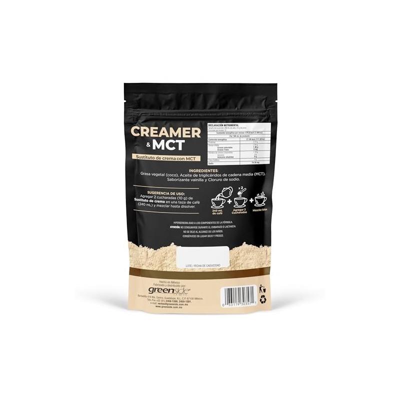 Creamer Vegetal con MCT y Aceite de coco - 150
