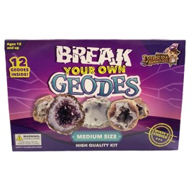 Break Your Own Geodes High Quality Kit 12 Whole Geodes