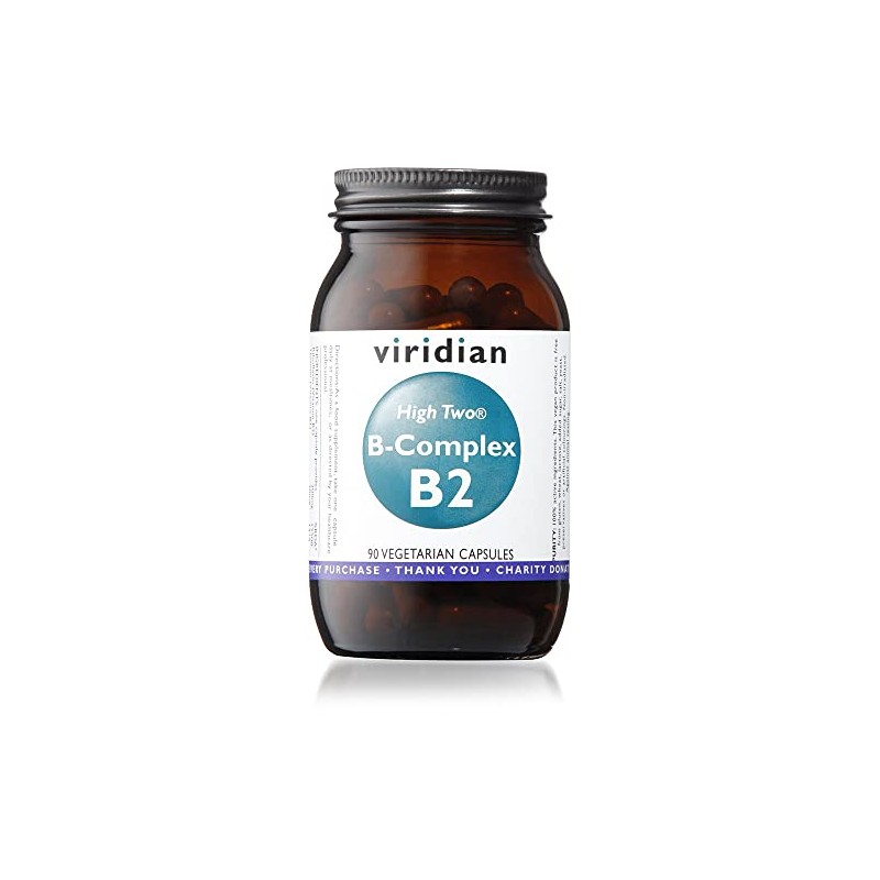 HIGH Two® Vitamin B2 with B-Complex: 90 Veg Caps