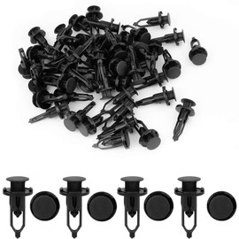 uxcell 50 Pcs 9mm Hole Retainer Clips Plastic Drive Rivets Mud Flaps Bumper Fender Push Clips 52161-02020 for Toyota