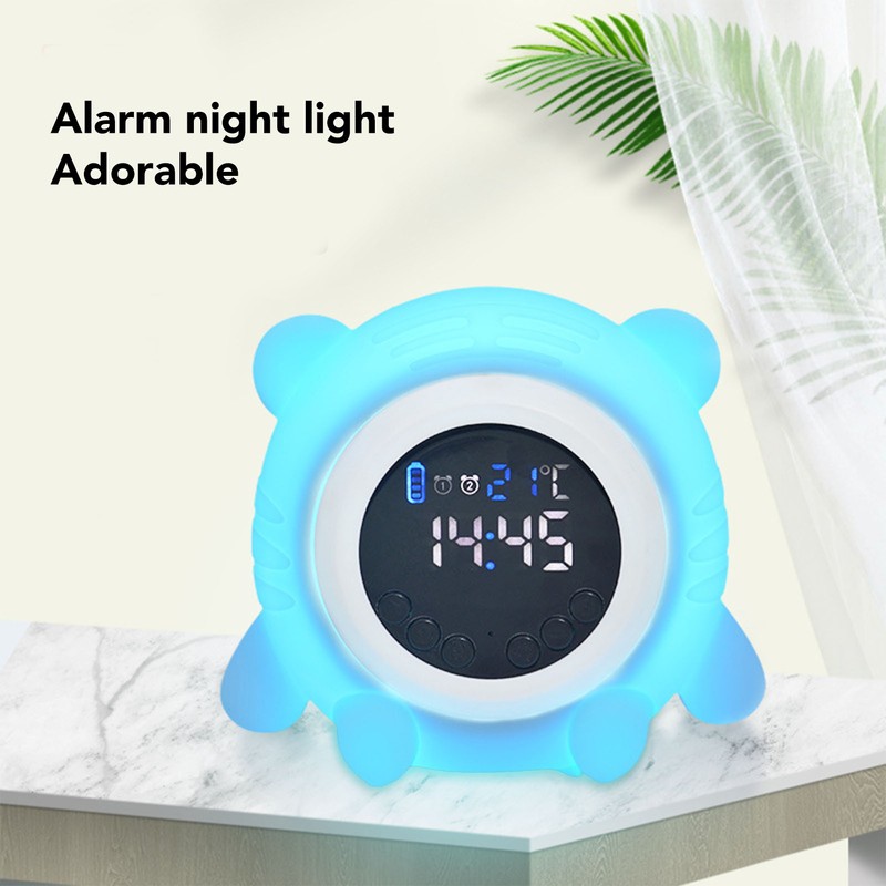 White Noise Alarm Clock Digital Rechargeable Bluetooth Alarm Clock 17