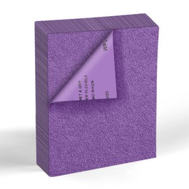 MAXMAN 120 Grit Sandpaper 20 PCS, Wet Dry Sandpaper Sheets 9 x 11 Inch, Sand Paper for Wood Furniture, White Fused Alumina Abrasive Sanding Paper for Metal, Drywall, Automotive Polishing, Purple