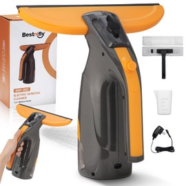 3-in-1 Window Vacuum Squeegee Cordless, Electric Window Squeegee Window Cleaner with Spray & Suction, Handheld Window Cleaning Tool, for Windows, Mirror, Glass, Car Windshield, Countertop, Tiles