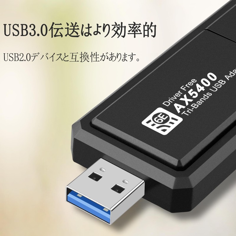 5400M Wireless Lan, Wifi6 USB Wireless LAN Adapter, AX5400 High