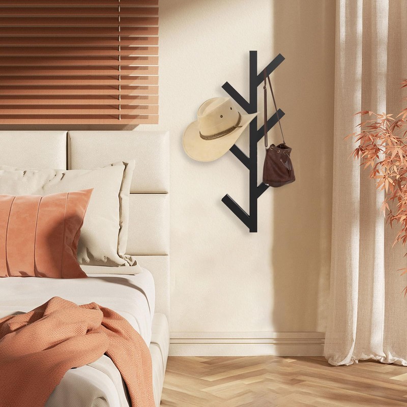 Funvalley Surperfect 2Pack Coat Rack Wall Mounted, Entryway Hall Tree