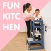 SDADI Mother's Helper Adjustable Height Plastic Kitchen Step Stool for