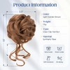 S-noilite Claw Clip Messy Bun Hair Pieces Tousled Updo Fake