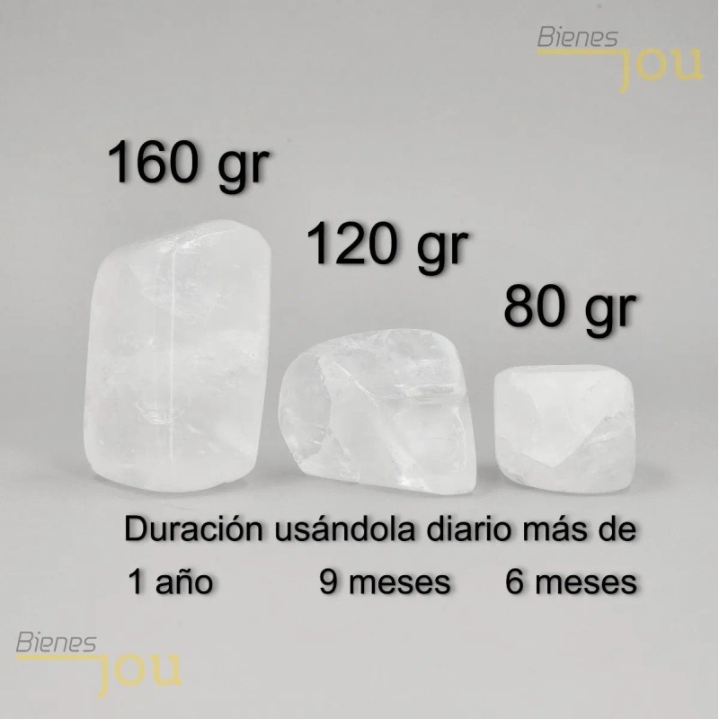 Desodorante Natural Piedra Alumbre 80 Gr 100% Natural