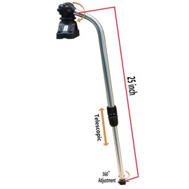 Brocraft Transducer Mounting Arm with Deck Mount/Kayak Fish Finder Transducer Mounting