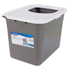 Petmate Enclosed Cat Litter Boxes - Top Entry Cat Litter Box Enclosure with Filter Lid, Made in USA