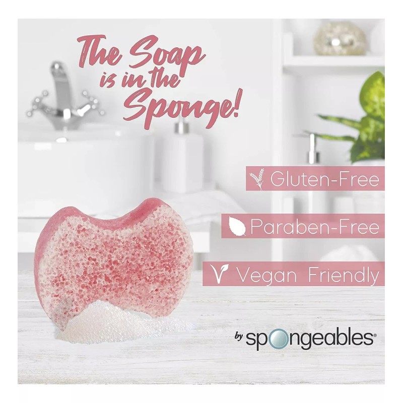 Spongeables Esponja Exfoliante Para Pies De Esponja Con Amortiguador De