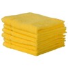 Seleq 450GSM Yellow Turkish Cotton Washcloths Bulk 13" x 13"