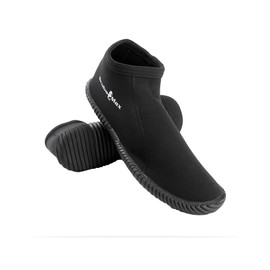 ScubaMax 3mm Low Cut Soft Sole Neoprene Dive Boots Size 7 Black