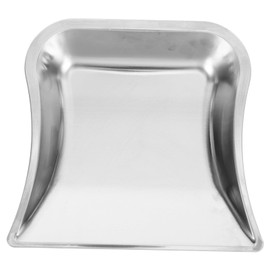 HOLIDYOYO Mini Dustpan Portable Stainless Steel Small Dustpan 10 Inch Stainless Steel Shovel Garbage Container Without Handle for Workshop, Table, Desk, Key Board
