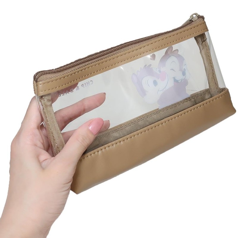 Chip & Dale Synthetic Leather Clear Pen Pouch
